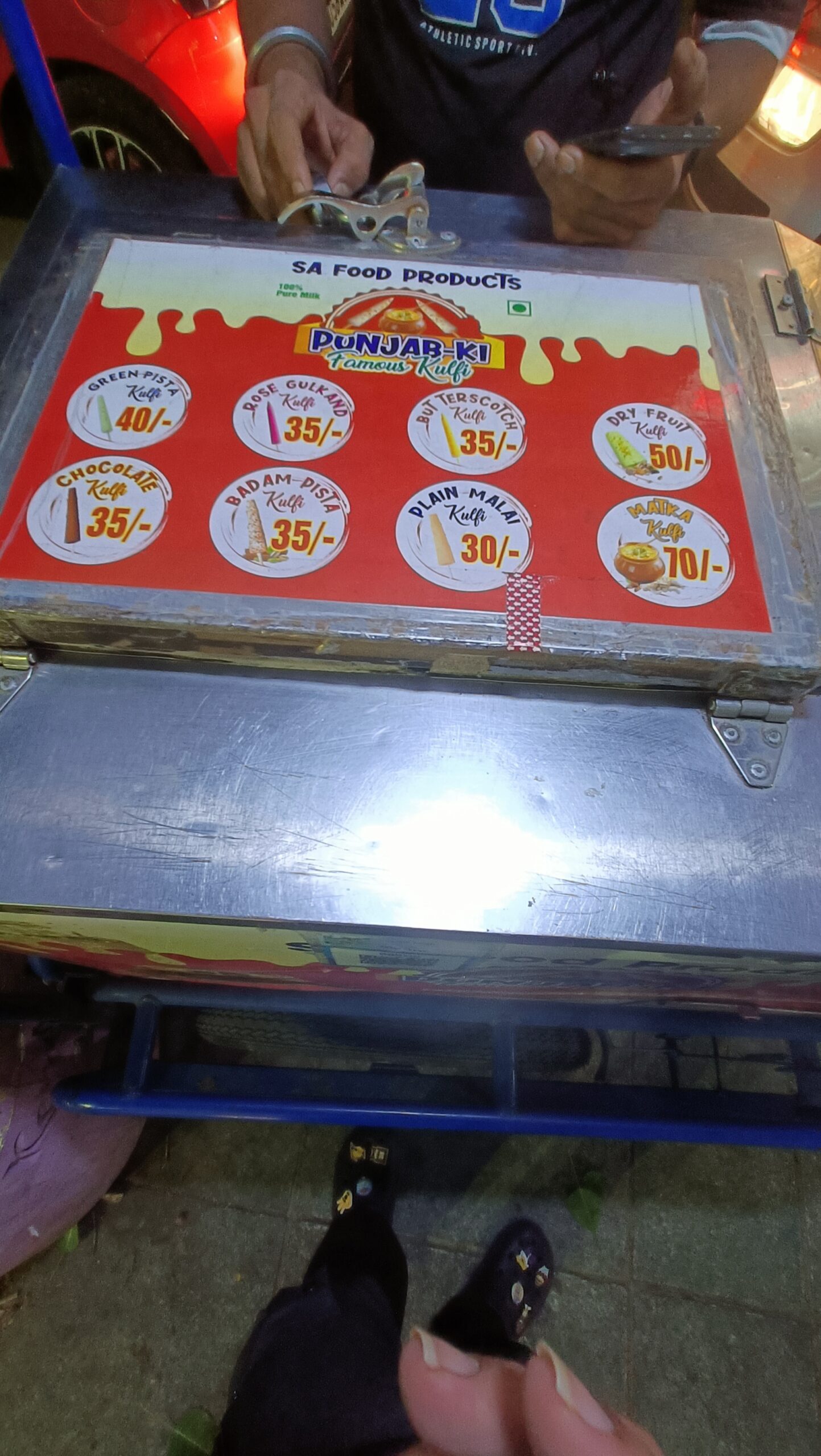 Flavour of the kulfi, butterscotch is nice