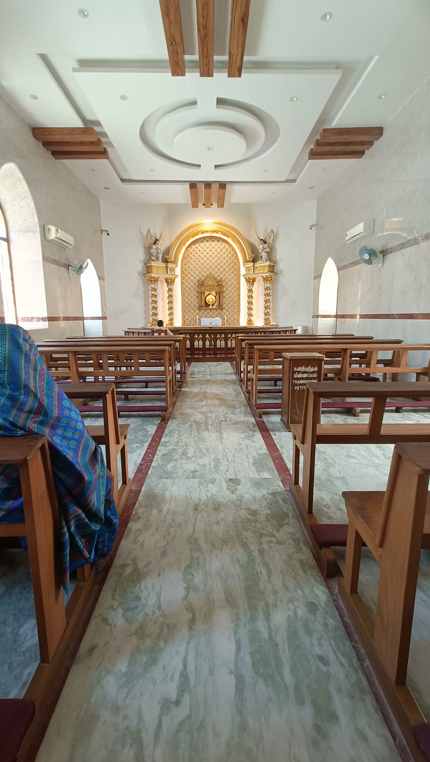Inside church 