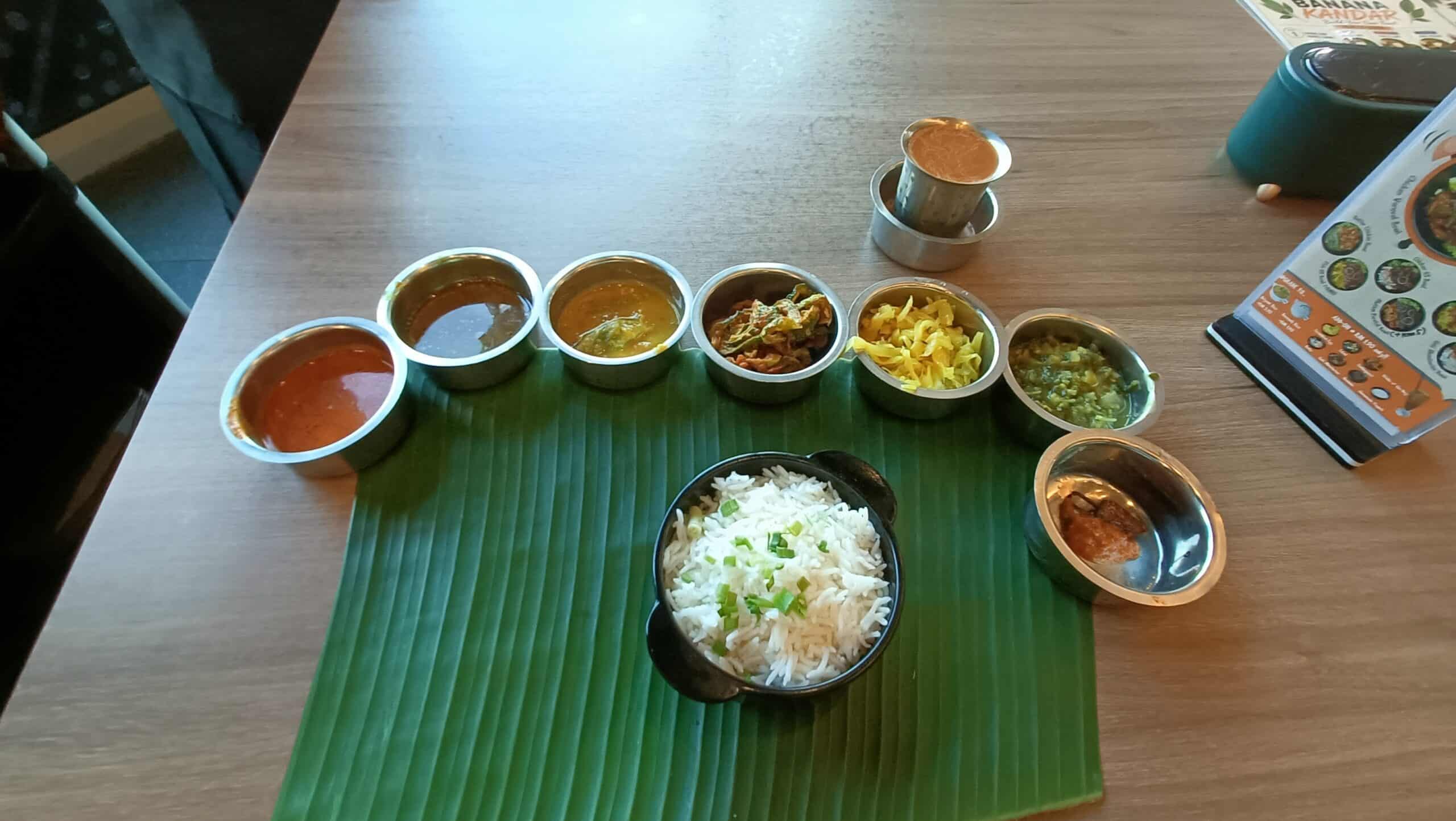 Fix Banana Leaf veg combo set with basmati rice Mid Valley Southkey
