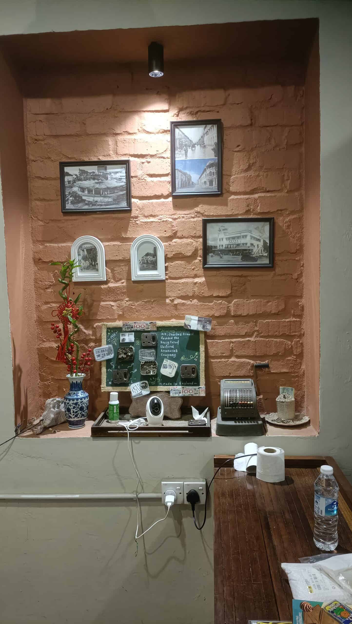 Back of reception in the Miners House 